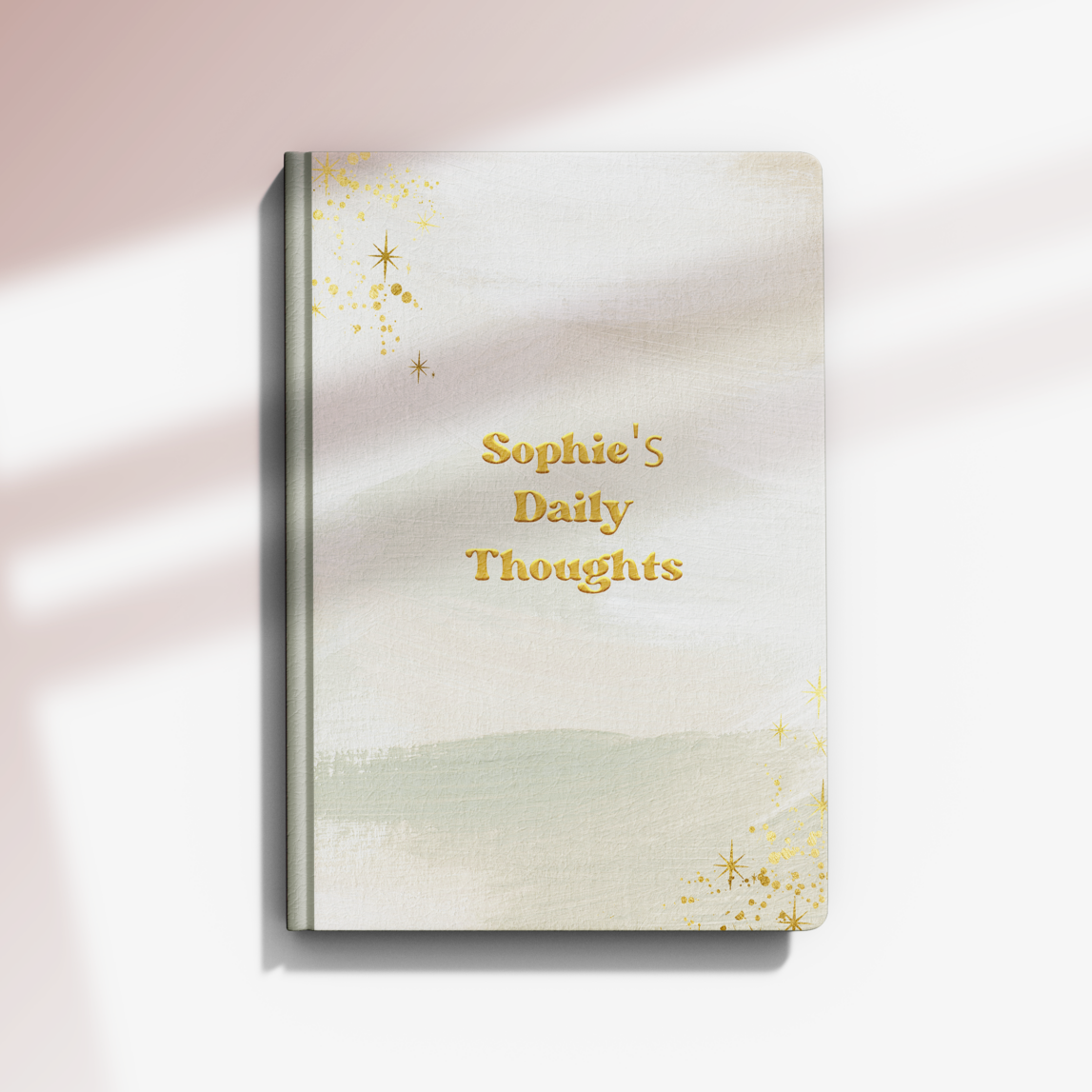 Personalised Autumn Fog Notebook, Ruled