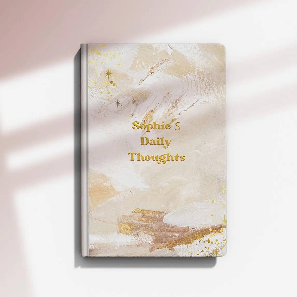 Personalised Abstract Hills Notebook, Ruled