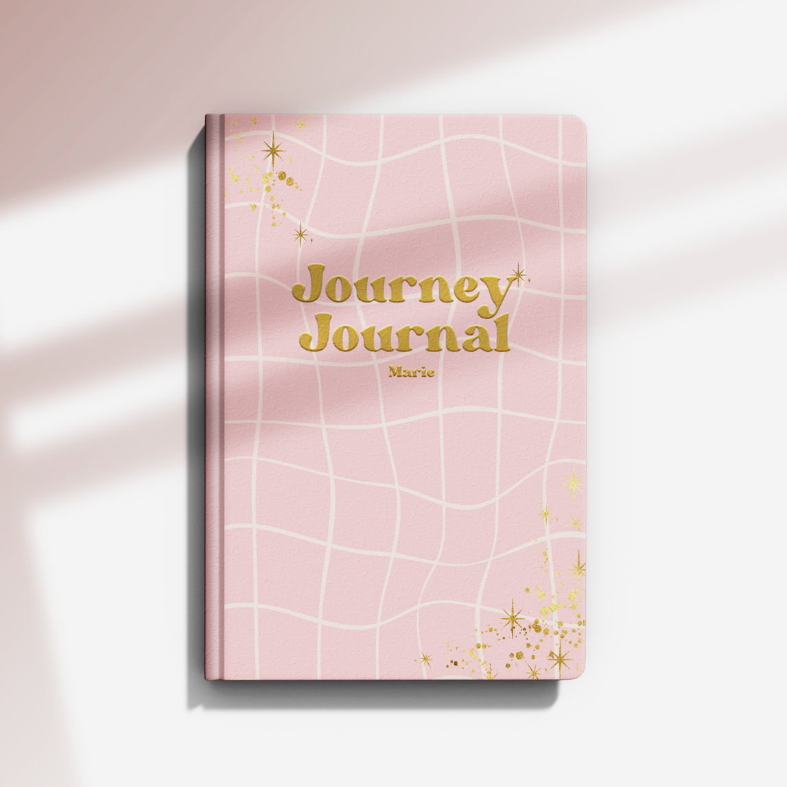 Personalised Pink Gin Notebook, Ruled