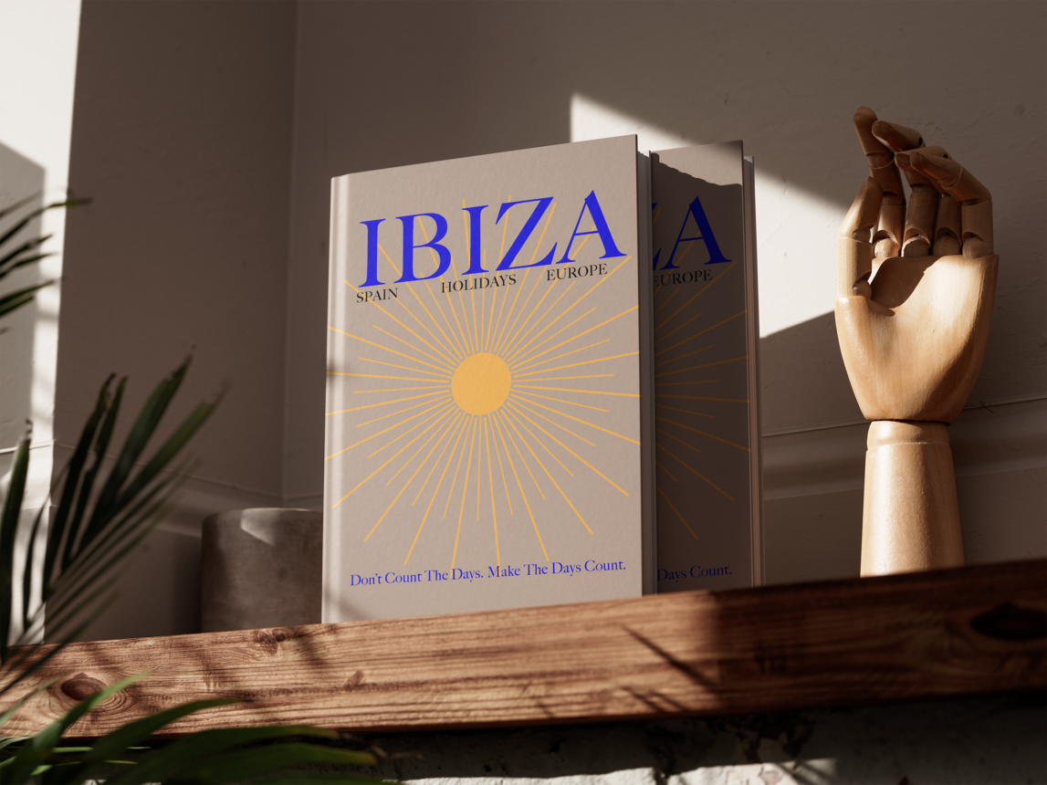 Ibiza Neutral Hardcover Coffee Table Book
