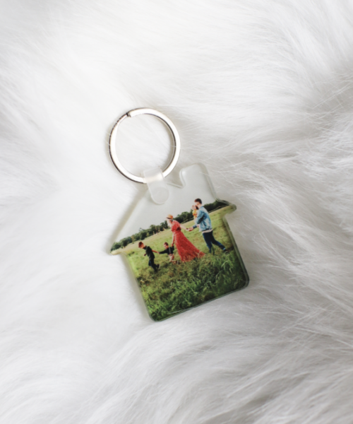 Personalised Shaped Acrylic Keyring