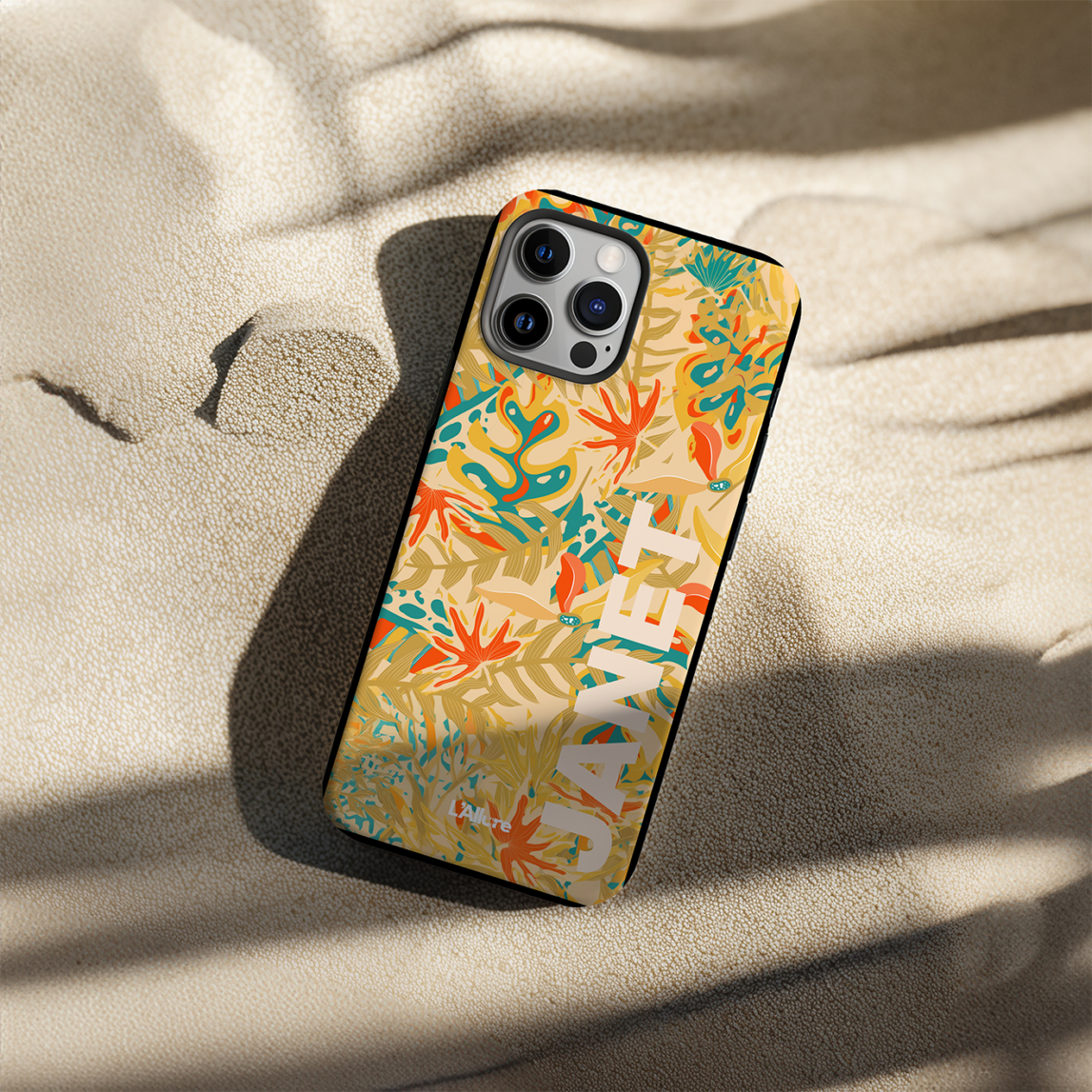 Green Print Phone Case