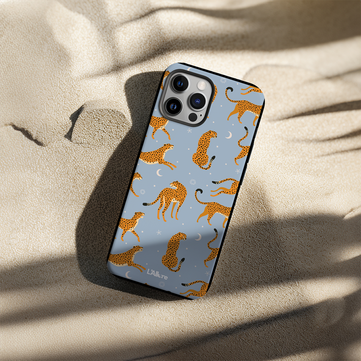 Blue Cheetah Phone Case
