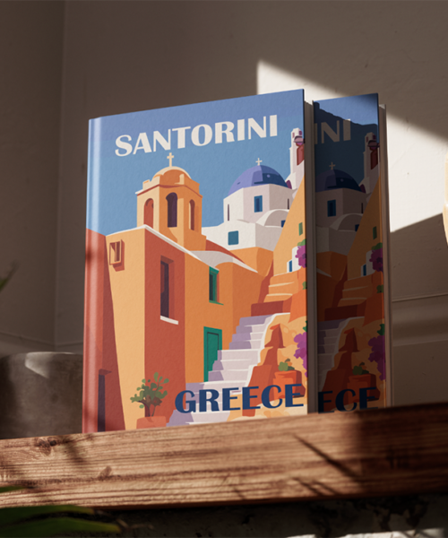 Santorini Island Retiro Coffee Table Photobook