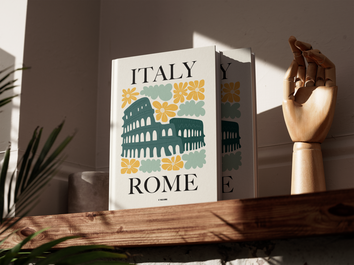 Italy Rome Hardcover Coffee Table Book