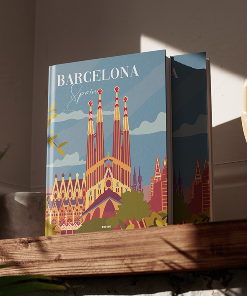Barcelona City Spain Retiro Hardcover Coffee Table Photobook