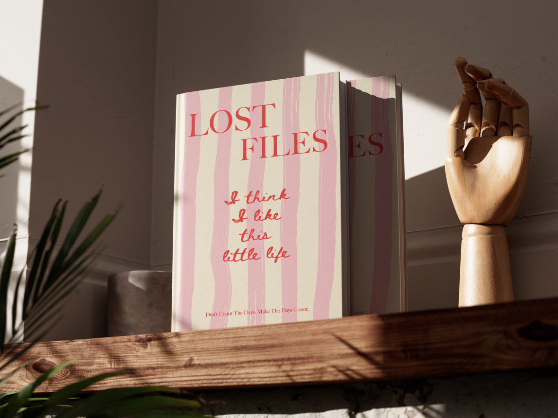 Lost Files Striped Hardcover Coffee Table Book