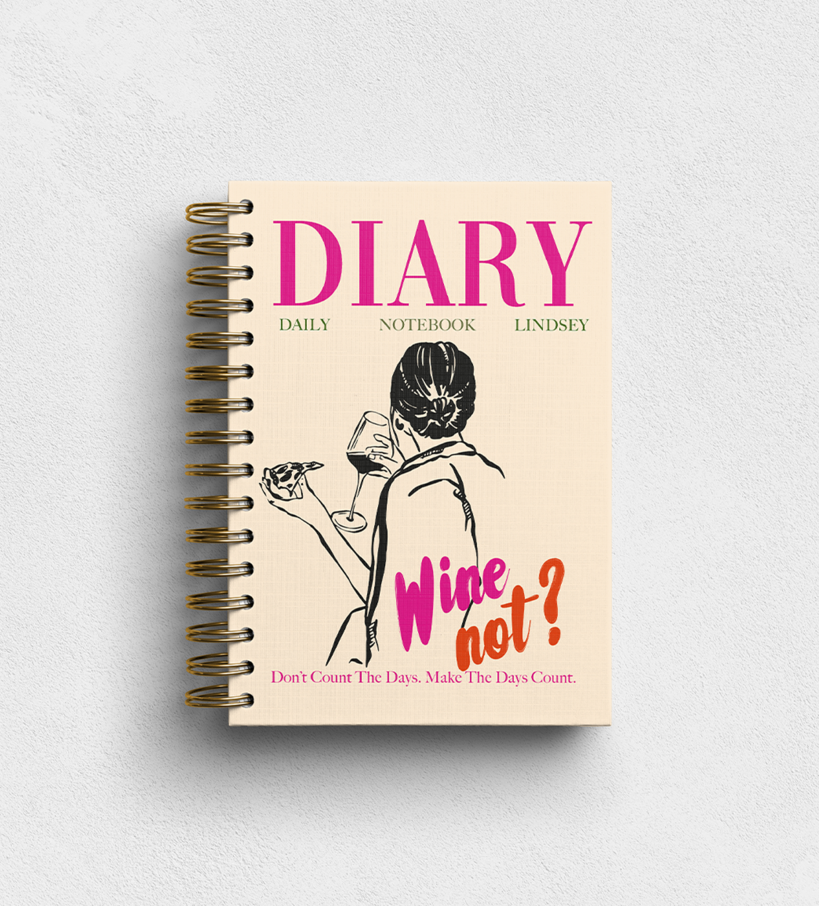 Wine Not Personalised Notebook
