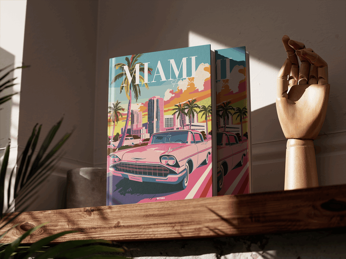 Miami Florida Retiro Hardcover Coffee Table Book